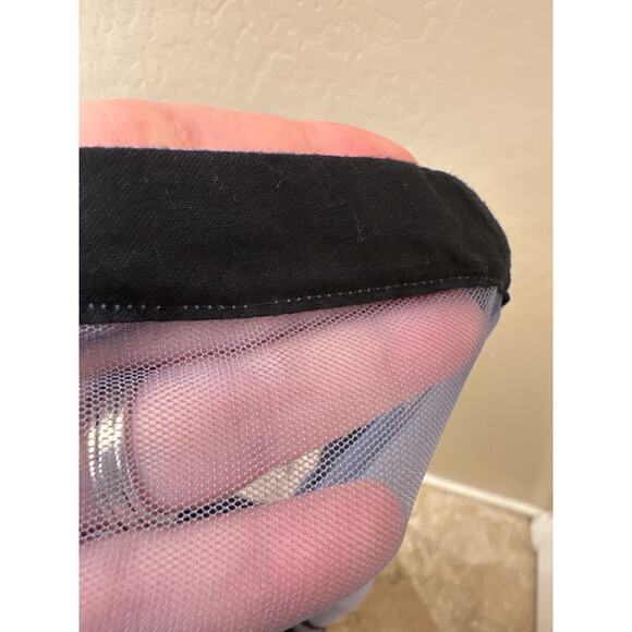 Vintage Black and Gray Wide Striped Shawl Scarf Trimmed Edge - Picture 6 of 6